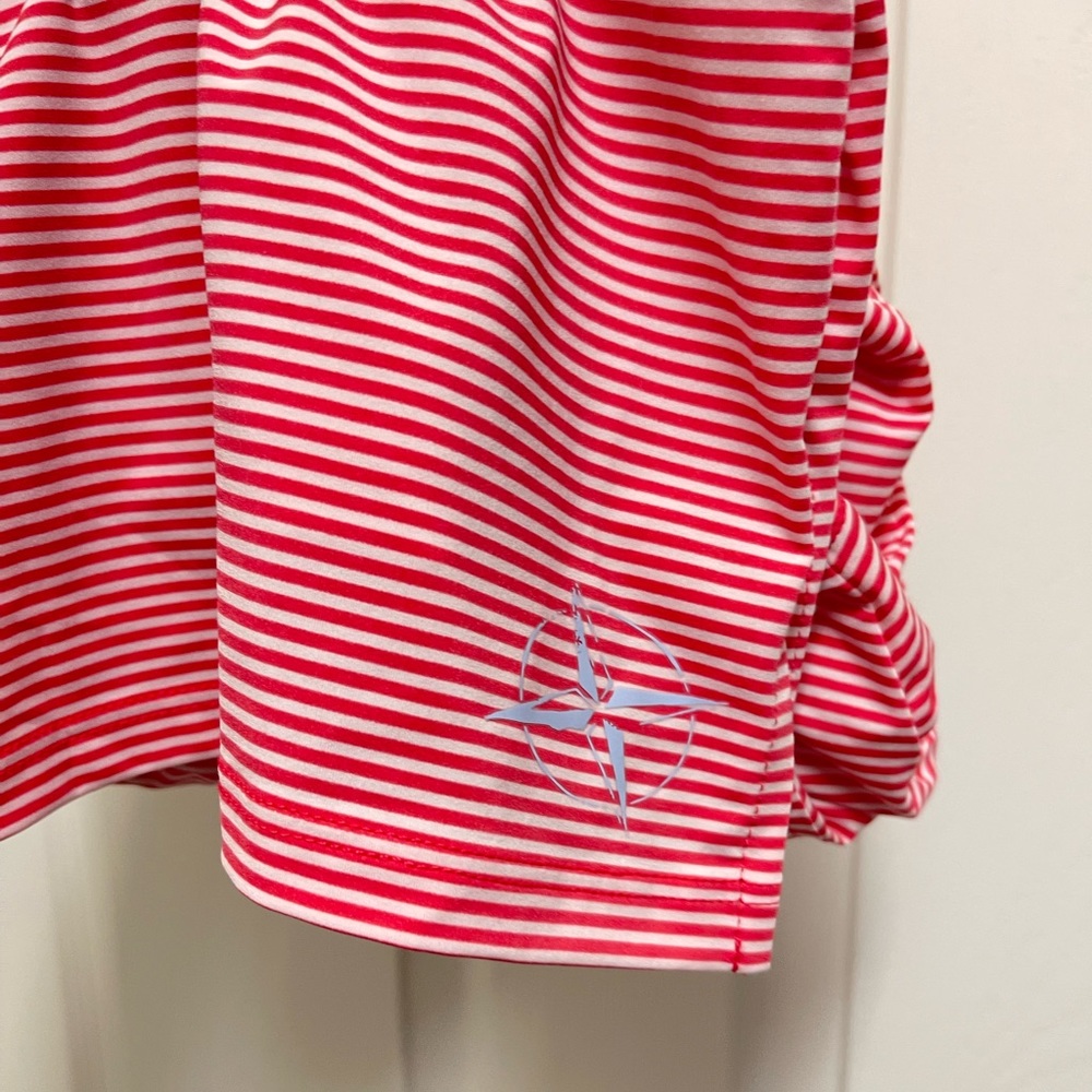 Draddy Sport Striped Golf Polo View 6